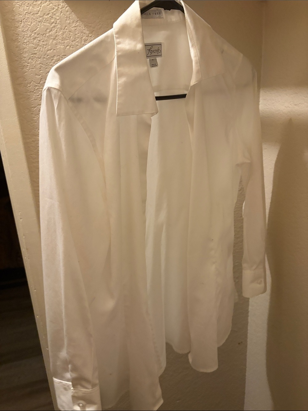 Foxcroft White Button-Down Blouse